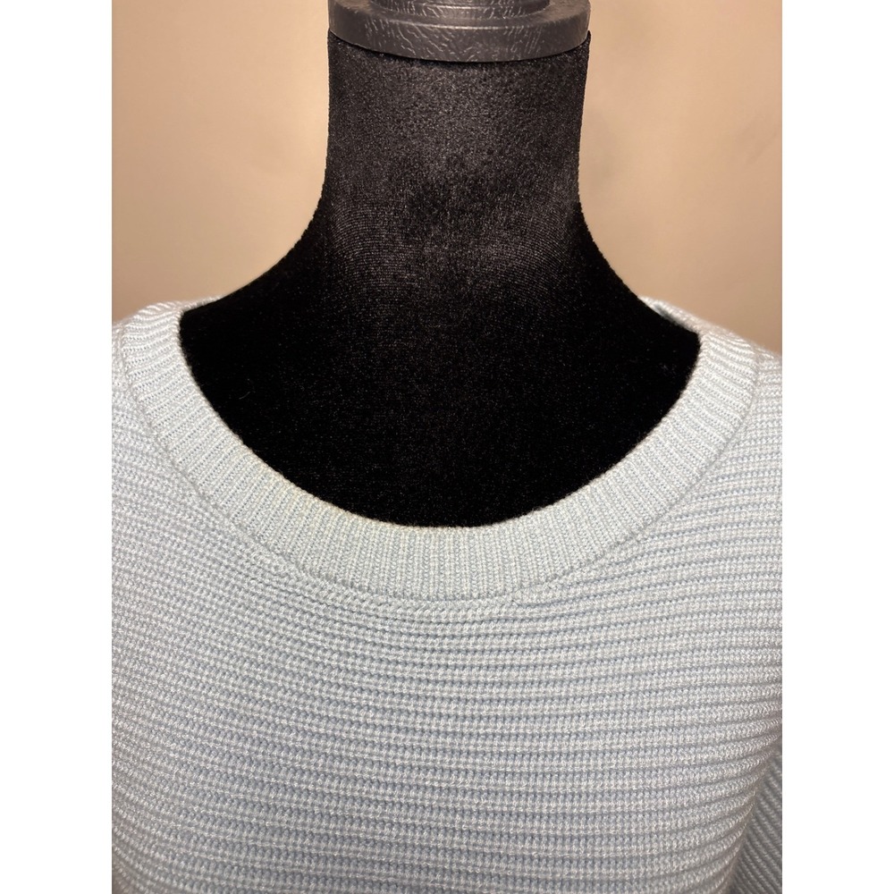 House of Harlow 1960 Light Blue Ribbed Cropped Sweater Medium - Picture 4 of 7